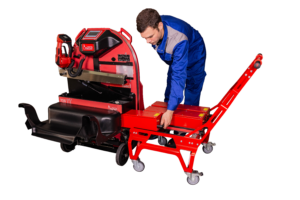 Ergonomic Battery Change Trolley_Operator